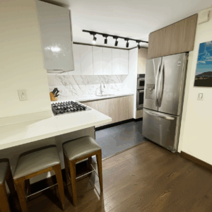 Home cocina moderna madera meson